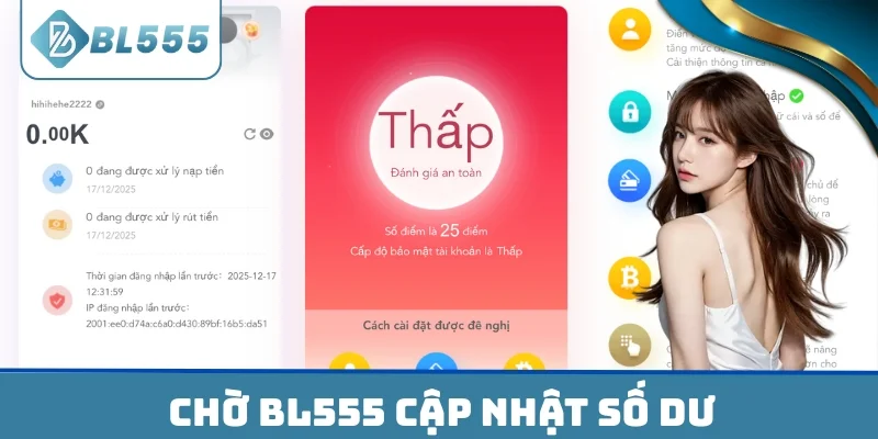 Chờ tối đa 3 phút để hệ thống cập nhật số dư