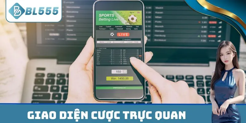 Giao diện cược trực quan